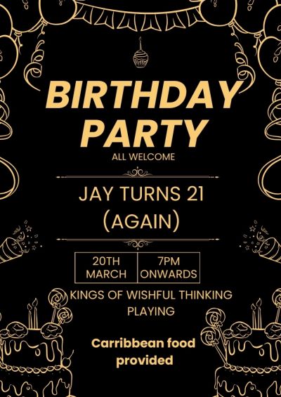 birthday party at The Stag